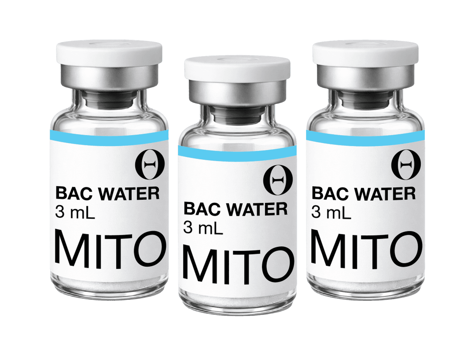 Bacteriostatic water 3 mL vial — 3-pack
