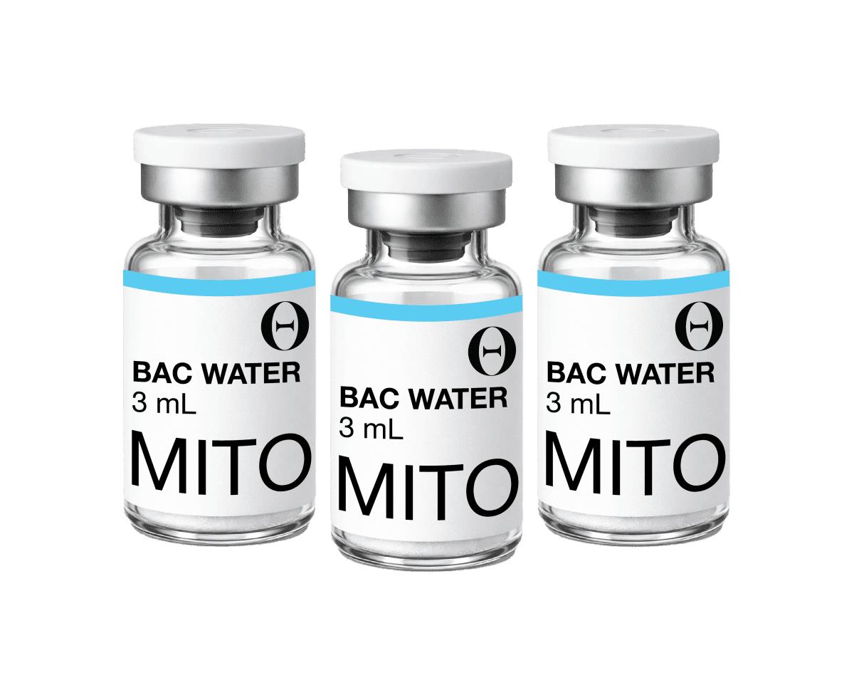 Bacteriostatic Water Top-Up (3 × 3 mL) in Bali — Mito Labs